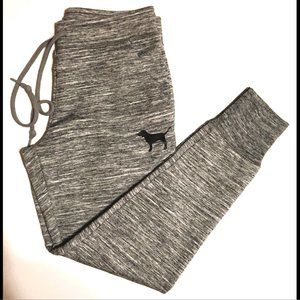 Joggers Pants Victoria's Secret PINK Pockets Heather Gray Size S